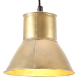 Vidaxl hänkt Lampe ronderëm 25 w e27 17 cm Brass faarweg