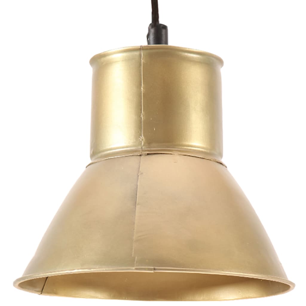 Vidaxl hänkt Lampe ronderëm 25 w e27 17 cm Brass faarweg