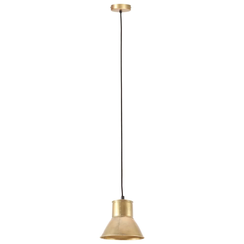 Vidaxl hänkt Lampe ronderëm 25 w e27 17 cm Brass faarweg