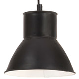 Lampada sospesa Vidaxl intorno a 25 W e27 17 cm nero