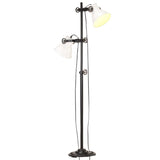 Vidaxl floor lamp with 2 lampshades E27 cast iron white