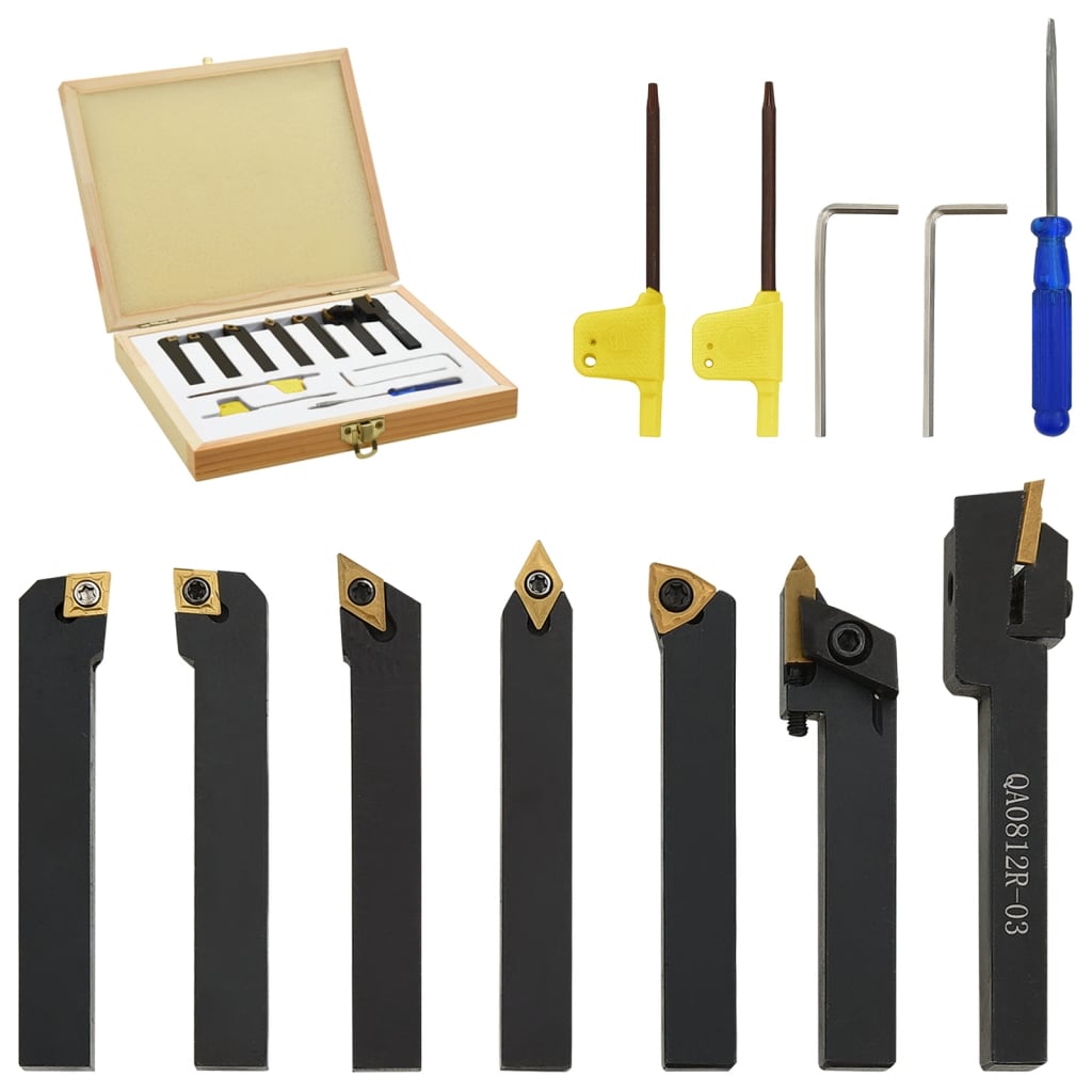 Vidaxl 12-piece Running tool set Indexible 70 mm 8x8 mm