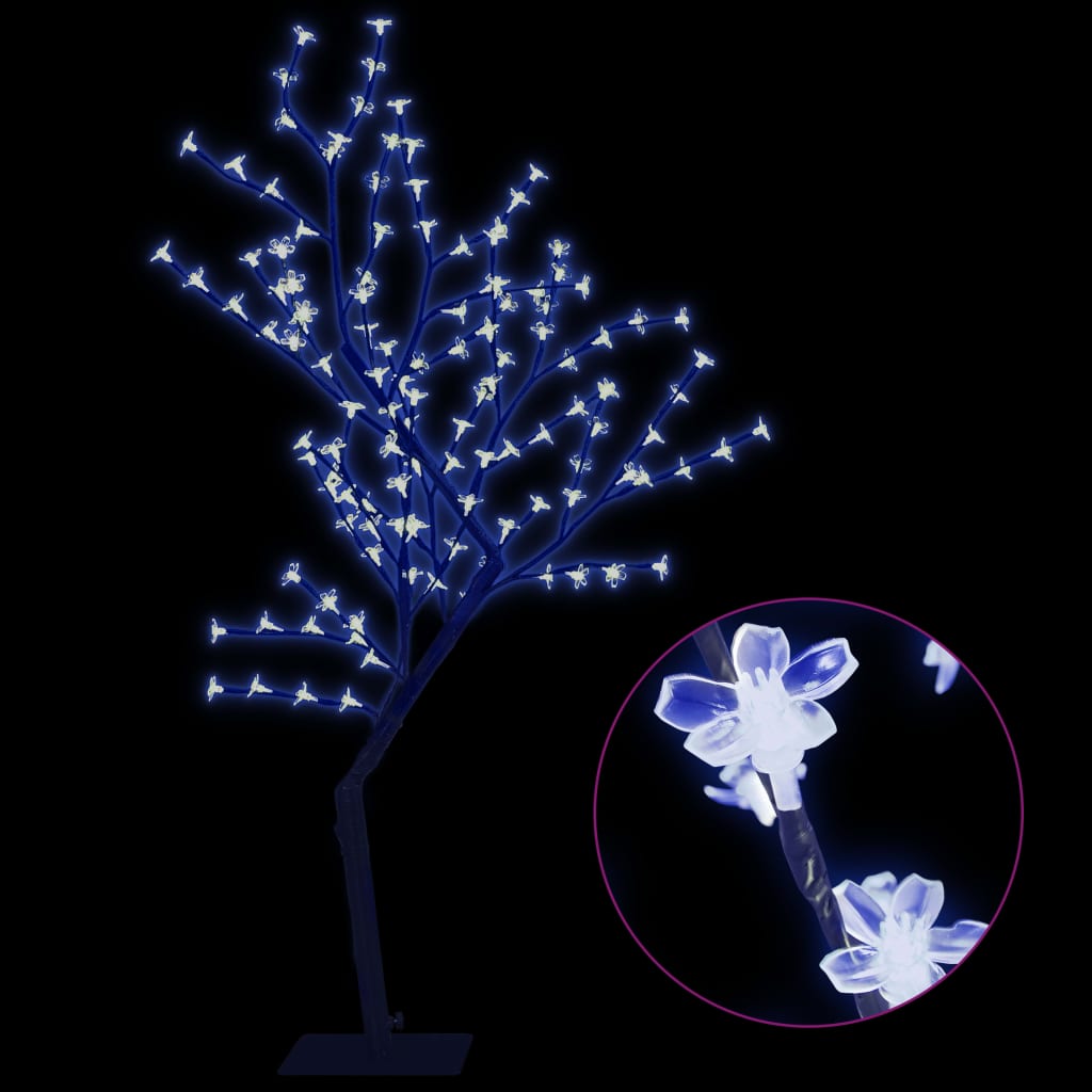 Vidaxl Christmas Tree 128 LEDS BLUE LUMIÈRE CHERRY BLOSSOM 120 cm