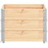 Vidaxl 3 St Planters Soulevés 60x80 cm Pine solide