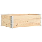 Vidaxl 3 St Planters élevé de 50 x 150 cm de pin solide