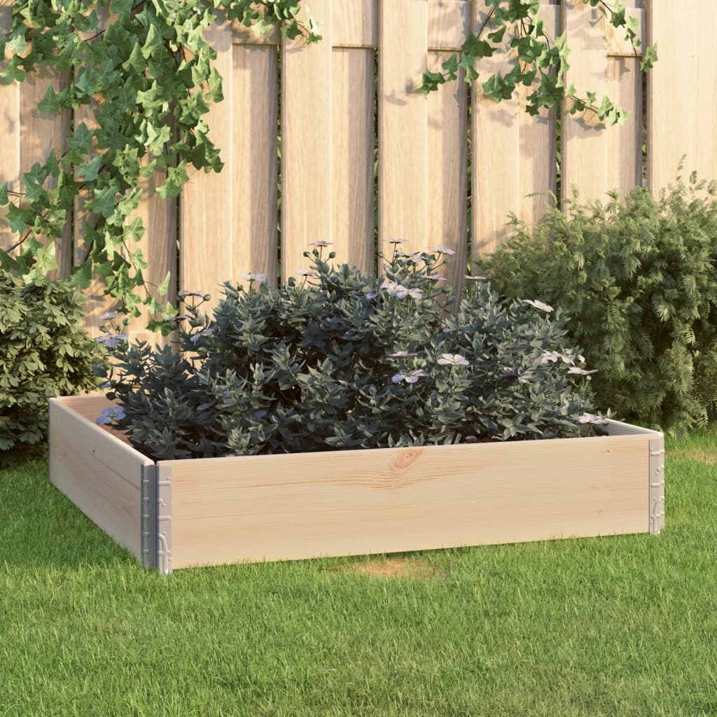 Vidaxl Planter hevet 100x100 cm solid furu