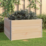 Vidaxl 3 St Planters Raised 100x100 cm solid furu