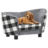 Vidaxl Hond Bank 68x38x38 cm Plush Grey