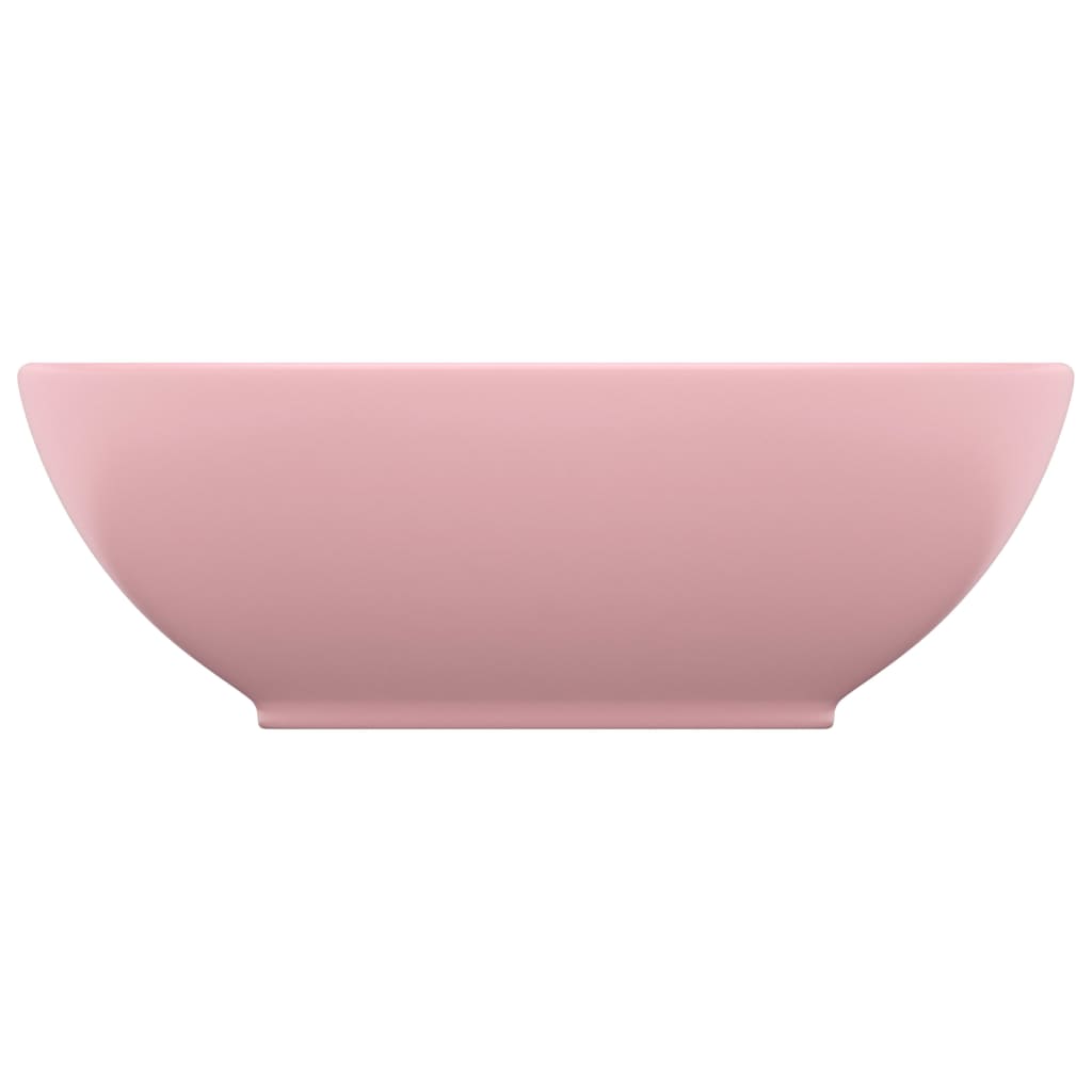 Vidaxl lavabo-lavabo ovale 40x33 cm en céramique rose