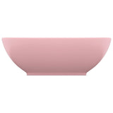 Vidaxl Washbasin ovale 40x33 cm Sole ceramica rosa