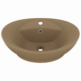 Vidaxl Washbasin s přistáním oválu 58,5x39 cm keramická rohož