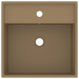 Vidaxl Washbasin med Landing Square 41x41 cm keramisk matcreme