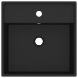 Vidaxl Washbasin with landing square 41x41 cm Ceramic matte black