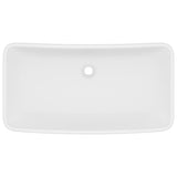 Vidaxl Washbasin Rectangular 71x38 cm keramická rohož bílá