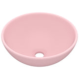 Vidaxl Washbasin Round 32.5x14 cm Matpown in ceramica