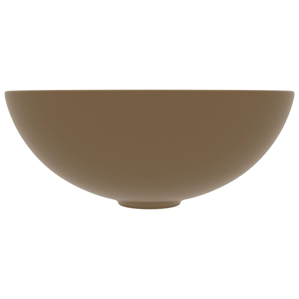 Vidaxl Washbasin Round Céramique Matcream