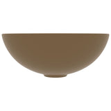 Vidaxl Washbasin Round Céramique Matcream