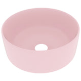 VidaXL Washbasin Round 40x15 cm Ceramic Matpown