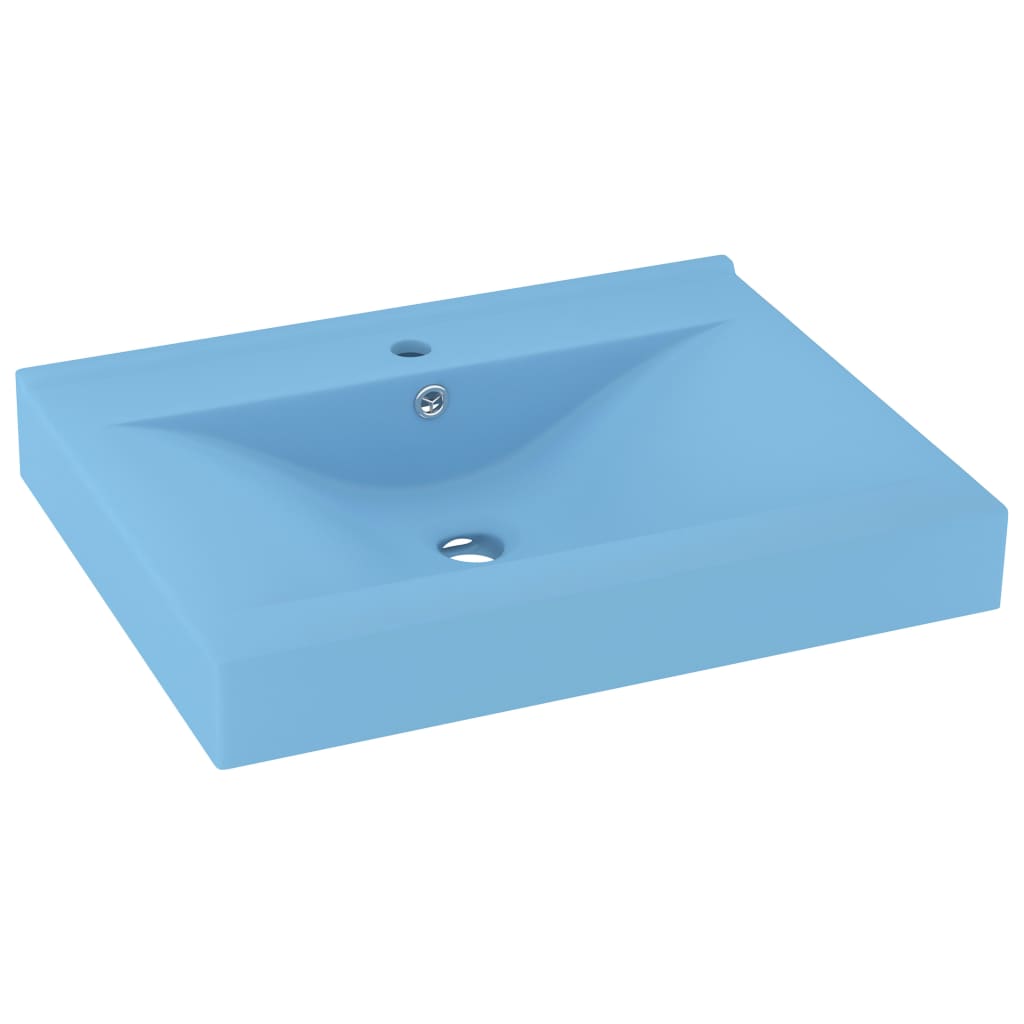 Vidaxl washbasin s otvorem klepnutím 60x46 cm keramic Matt Light Blue