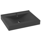 Vidaxl Washbasin mat Tap Lach 60x46 cm ceramic Matt Donkel gro