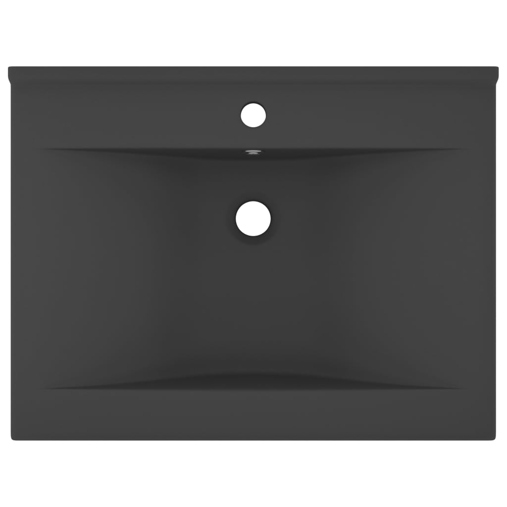 Vidaxl Washbasin s otvorem klepnutím 60x46 cm keramic Matt Dark Grey