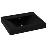 Vidaxl Washbasin med taphul 60x46 cm keramisk mat sort