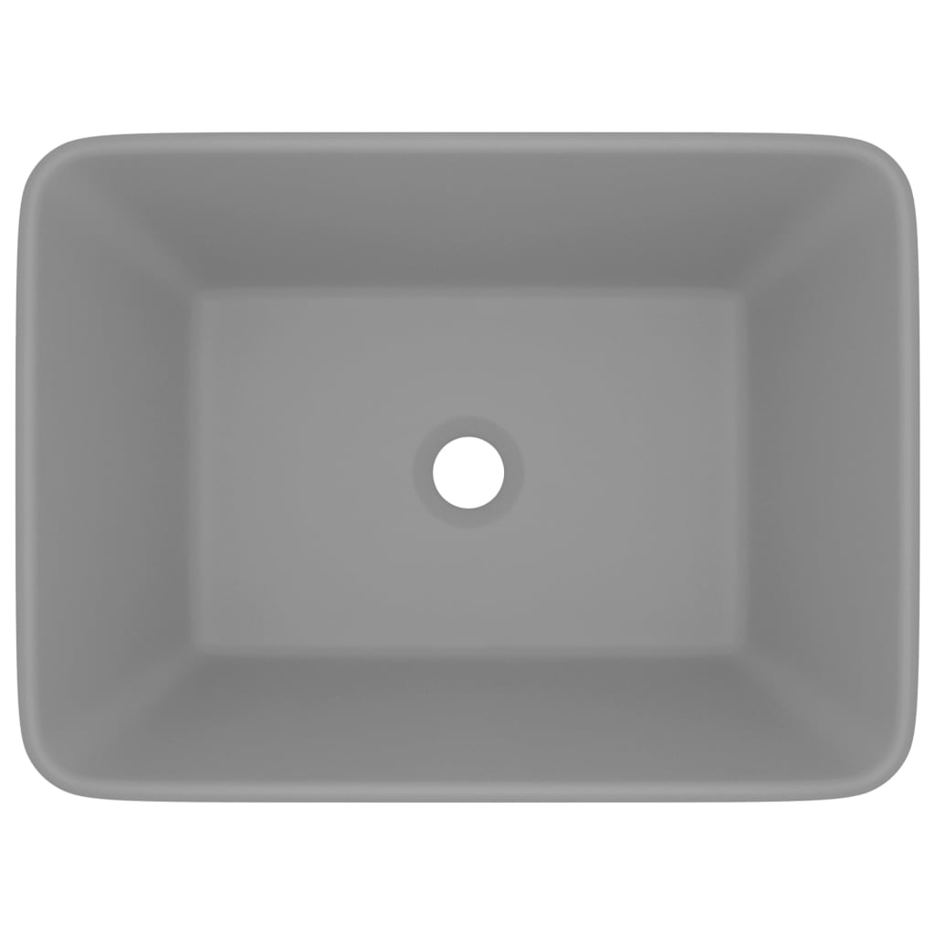 Vidaxl Washbasin 41x30x12 cm ceramico grigio chiaro Matt