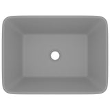 Vidaxl Washbasin 41x30x12 cm ceramico grigio chiaro Matt