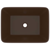 VidaXL Washbasin 41x30x12 cm Ceramic matt dark brown