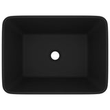 VidaXL Washbasin 41x30x12 cm Ceramic matte black