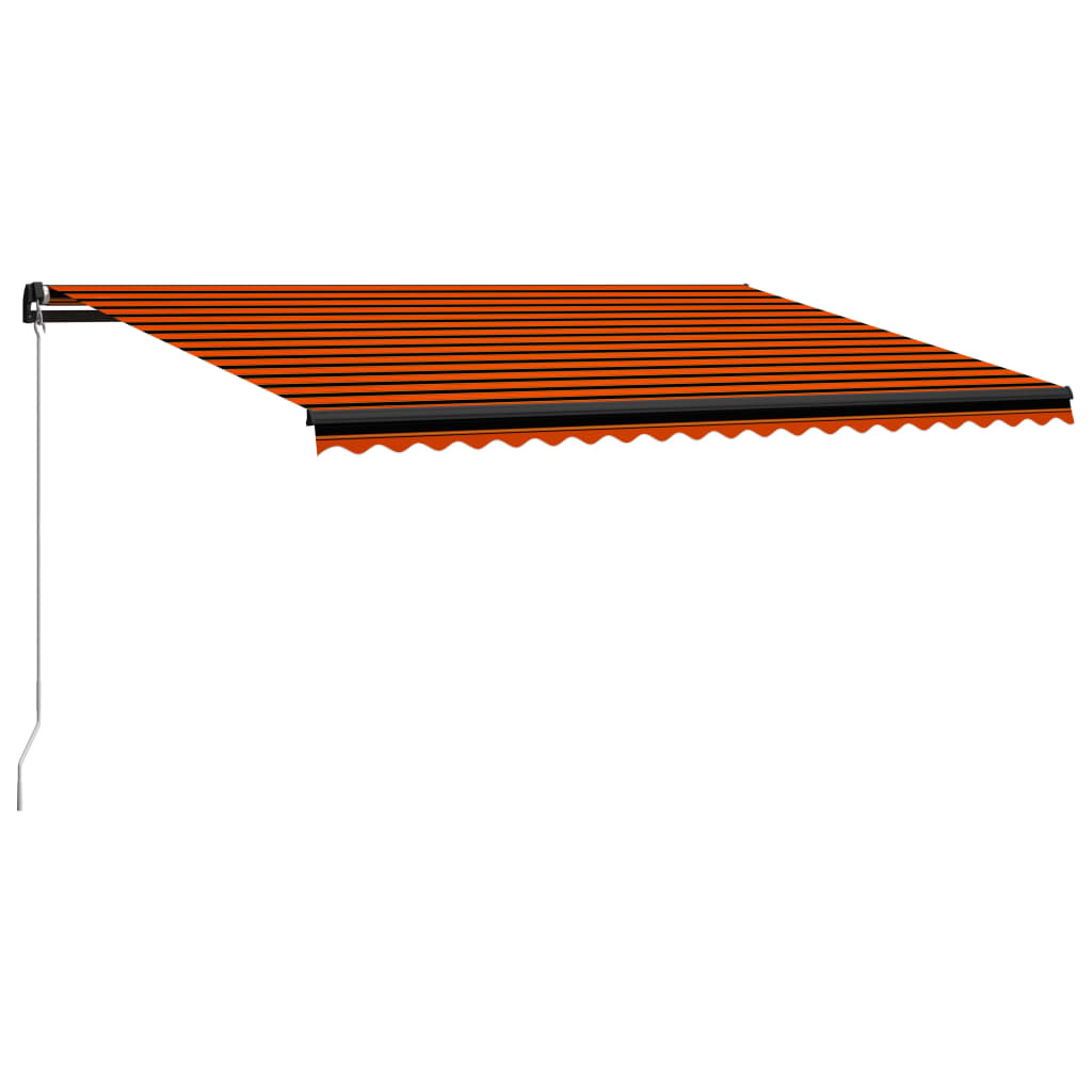 Vidaxl Luifel manually extends 500x300 cm orange and brown