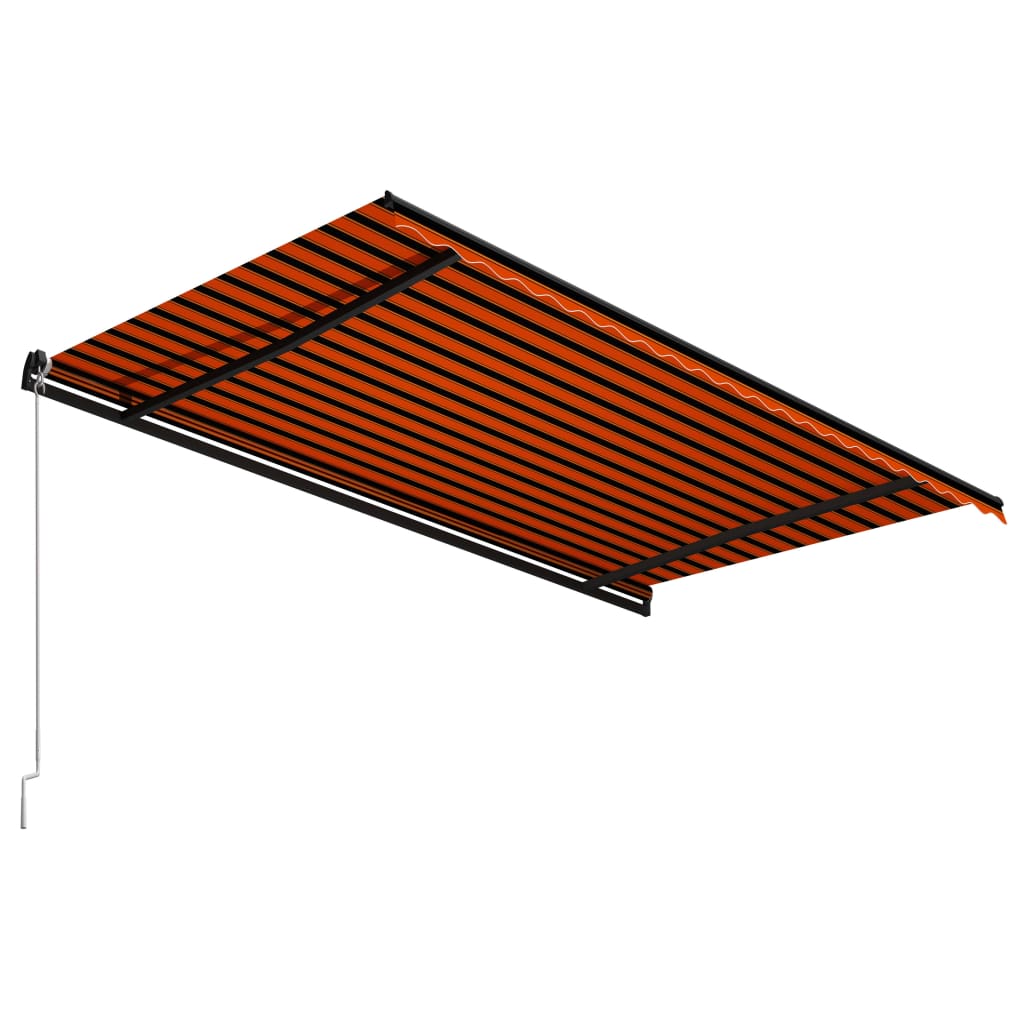 Vidaxl Luifel manually extends 500x300 cm orange and brown