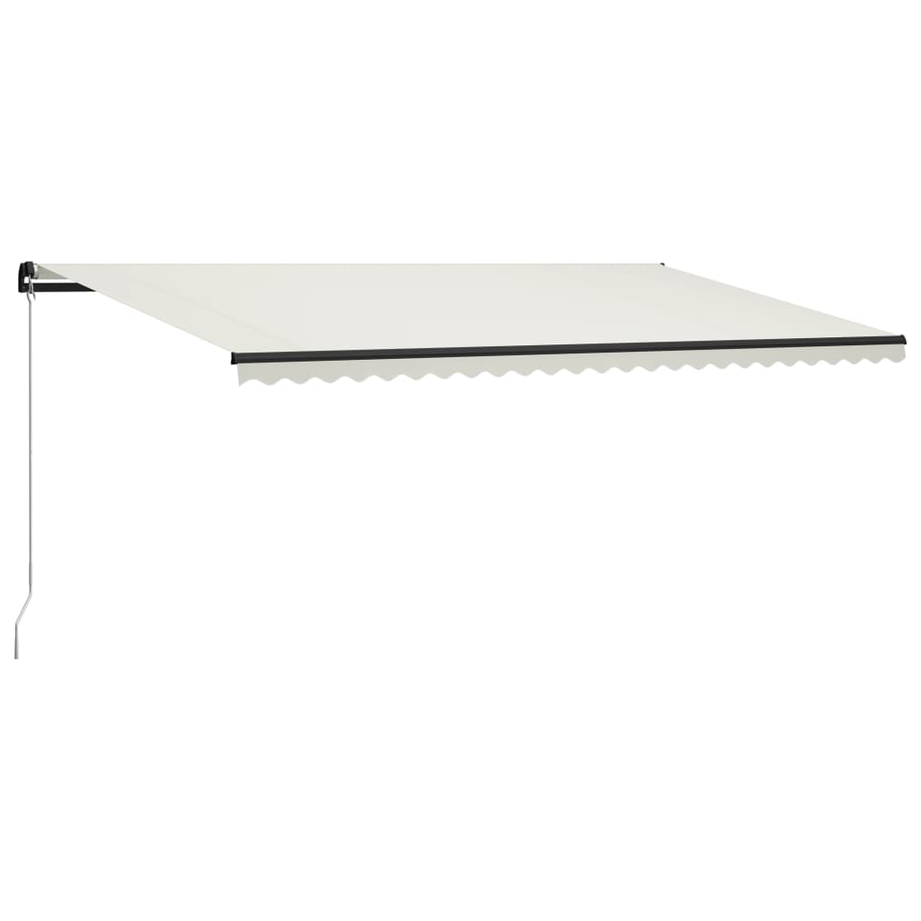 Vidaxl Luifel estendibile manualmente con crema LED 600x300 cm