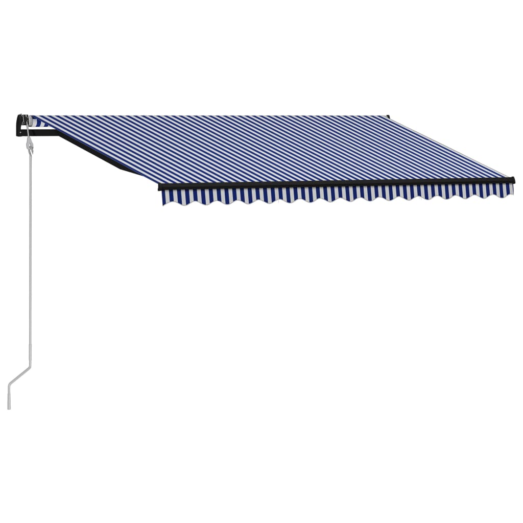 Vidaxl Luifel automaticky rozšiřuje 400x300 cm modrou a bílou