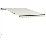 Vidaxl Luifel extendable with wind sensor and LED 300x250 cm cream