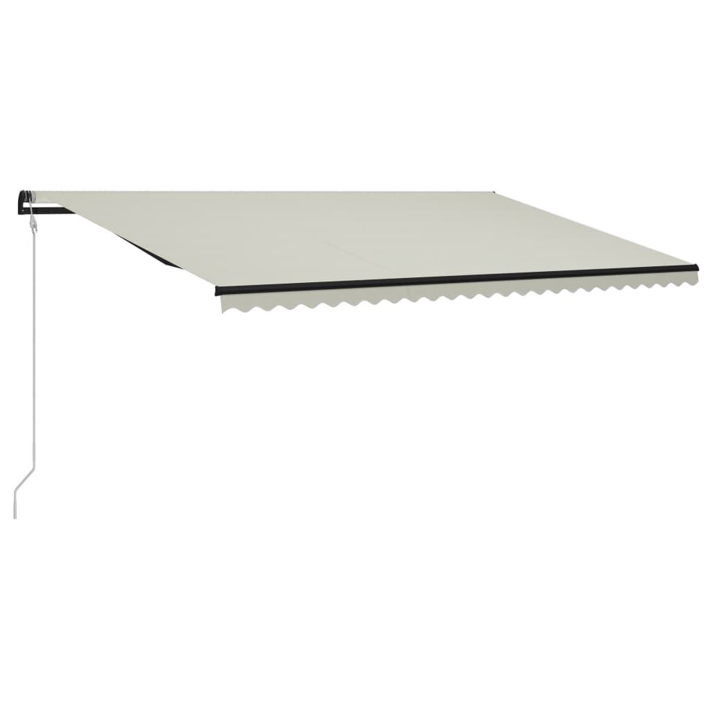 Vidaxl luifel mit Windsensor und LED 600x300 cm Creme leitbar