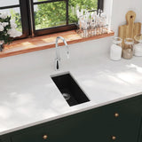 Vidaxl sink with overflow hole Granite black