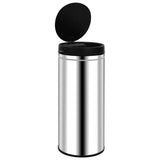 VidaXL Trash can with automatic sensor 80 L stainless steel