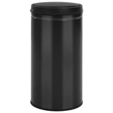 Vidaxl Trash Can con un sensor automático de 60 L de acero al carbono Negro