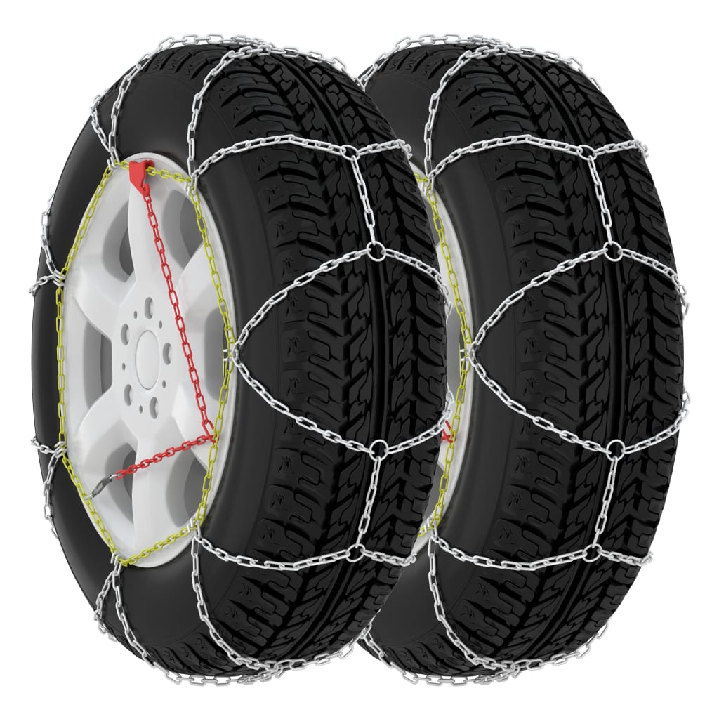 Chaînes de neige vidaxl 2 ST 16 mm SUV 4x4 Taille 390