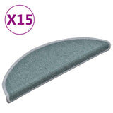 Podstavki za stopnice Vidaxl 15 St 56x17x3 cm modra