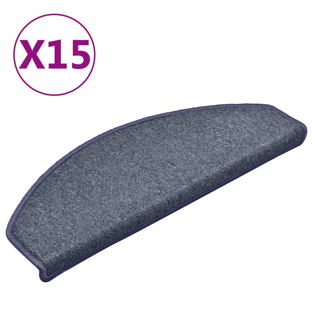 Vidaxl Staps Mants 15 St 65x24x4 cm donkel gro a blo