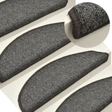 Vidaxl Stair Mats 15 St 56x17x3 CM Dark Grey