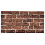 Vidaxl 10 St Wall Pannelli 3D BRICK marrone scuro EPS