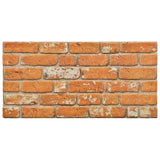 Vidaxl 10 St Wall Panels 3D Light Brown Brick EPS