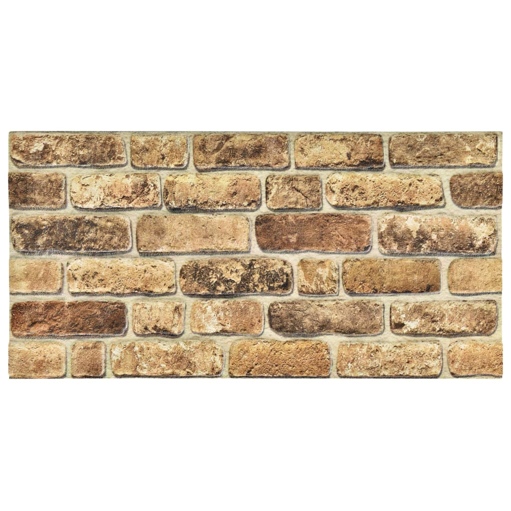 Pannelli a parete Vidaxl 10 ST 3D Dark Sand Brick EPS