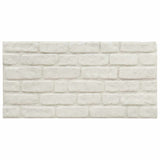 Vidaxl 10 st vægpaneler 3D White Brick EPS