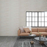 Vidaxl 10 ST Wall Panels 3d White Brick EPS