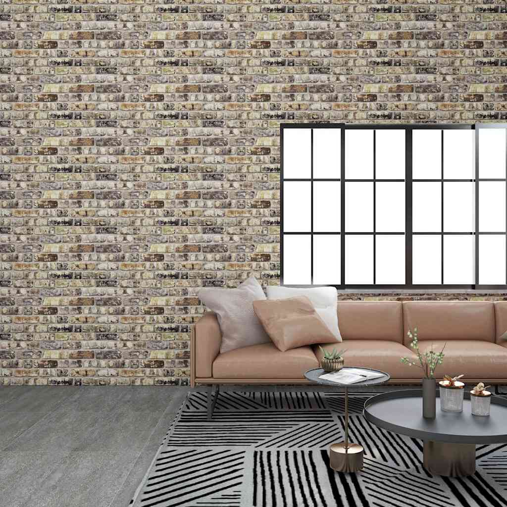 Vidaxl 10 ST Wall Panels 3D vícebarevné cihlové EPS