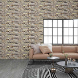 VidaXL 10 St Wall panels 3D Multicolored brick EPS